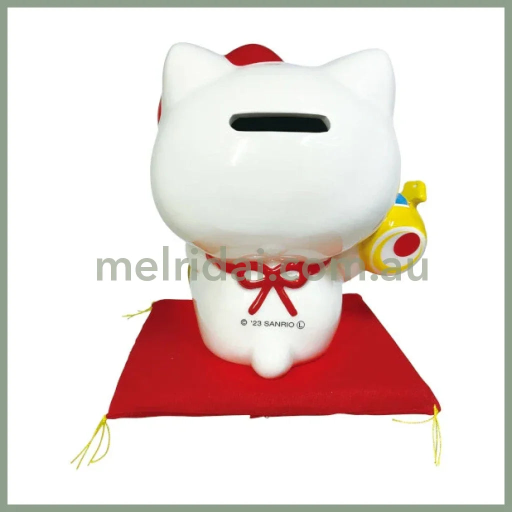SANRIO | Hello Kitty Ceramic Piggy Bank 100×80×130mm (Lucky Invitation)