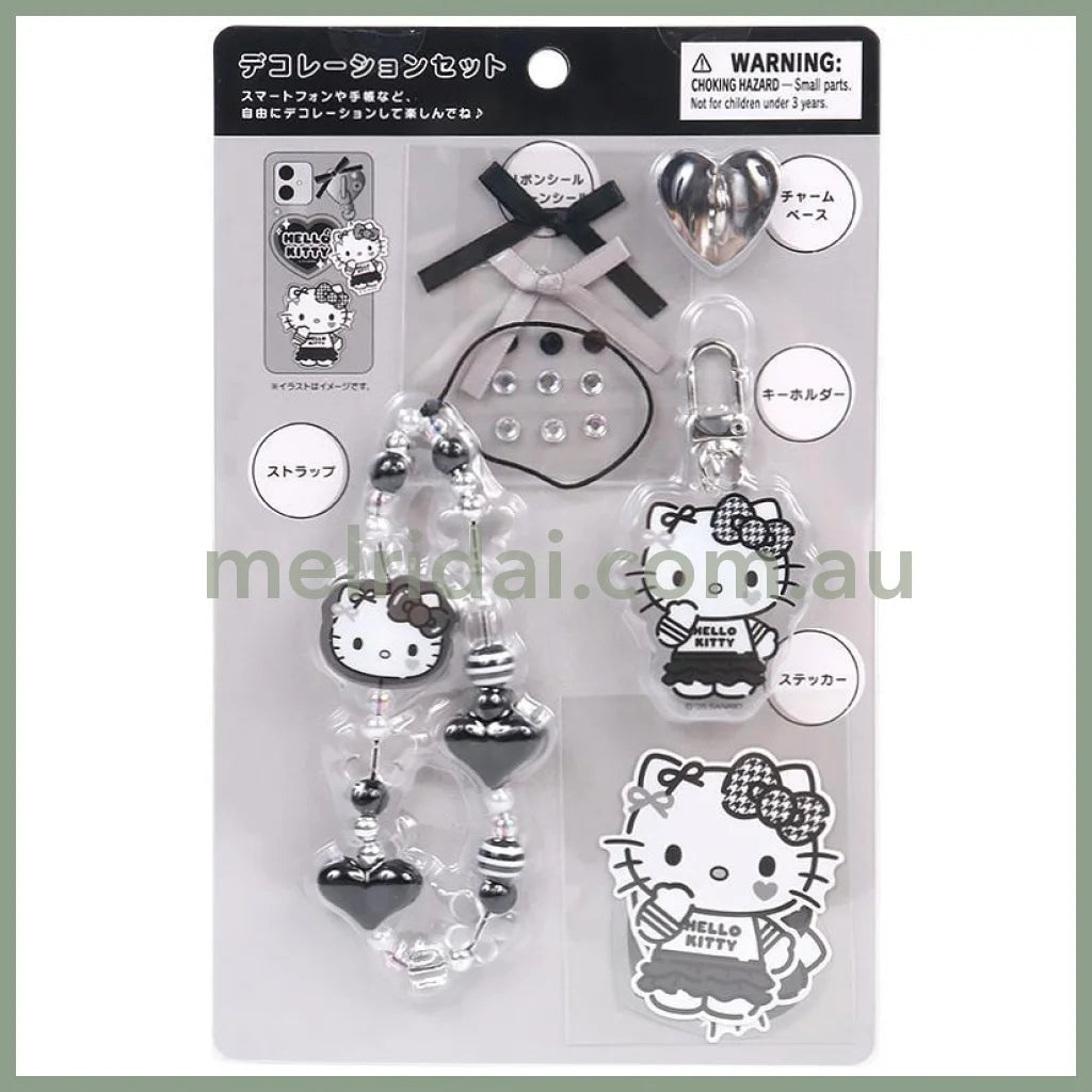 SANRIO | Hello Kitty Charm Decoration Set Phone Charm 5.5×1×12cm (Monotone)