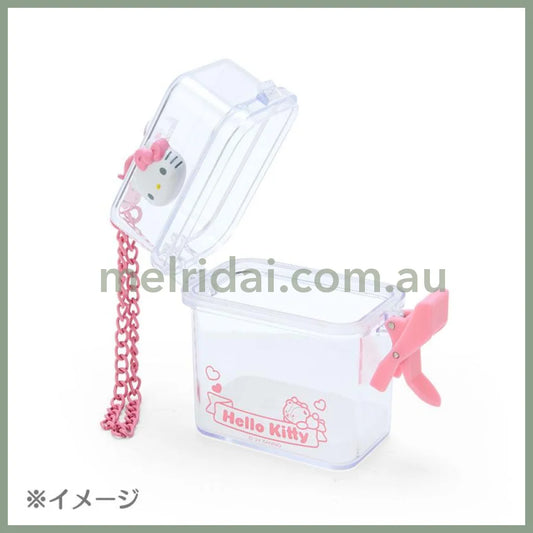 Sanrio | Clear Case 8×4×8Cm (Pitatto Friends Mini) 凯蒂猫Hello Kitty