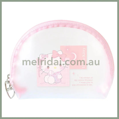 SANRIO | Hello Kitty Clear Mat Pouch H120×W160×D50mm (Ballet Core)
