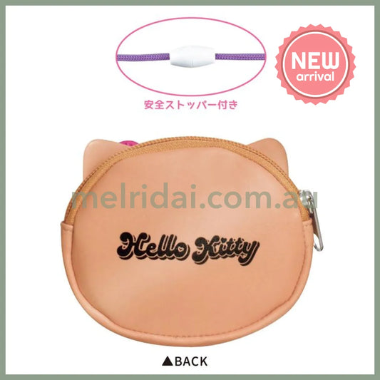 SANRIO | Hello Kitty Coin Case Hibiscus Shoulder Bag Tanned Kitty Y2K H90 x W110 x D25mm