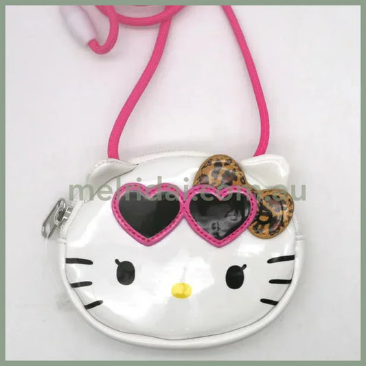 SANRIO | Hello Kitty Coin Case Shoulder Bag Tanned Kitty Ribbon Leopard H90 x W110 x D25mm