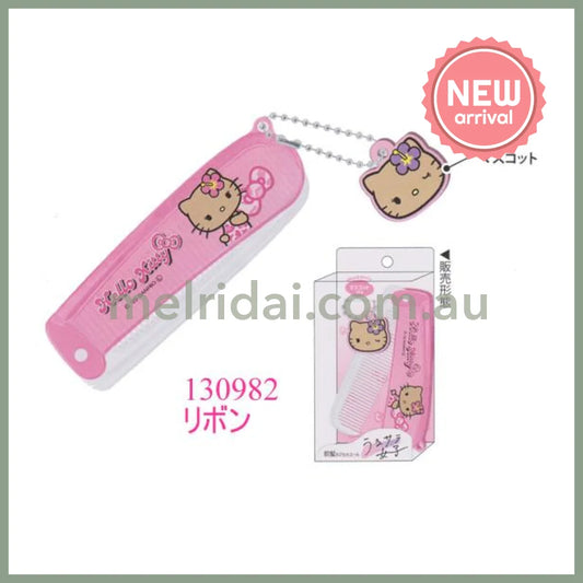 SANRIO | Hello Kitty Comb with Mascot H96×W32×D6mm (Tan Kitty)