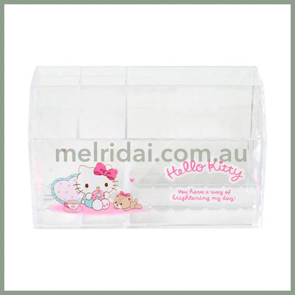 SANRIO | Hello Kitty Cosmetic Desk Organizer 170×93×100mm (Relaxing)