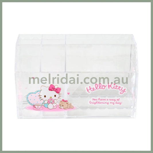 SANRIO | Hello Kitty Cosmetic Desk Organizer 170×93×100mm (Relaxing)