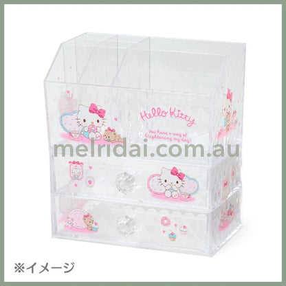SANRIO | Hello Kitty Cosmetic Desk Organizer 170×93×100mm (Relaxing)