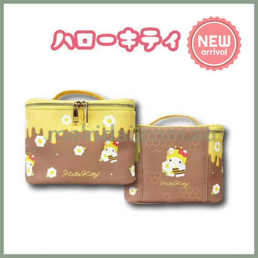 SANRIO | Hello Kitty Cosmetic Pouch with Mirror 150×200x200mm (Bee)