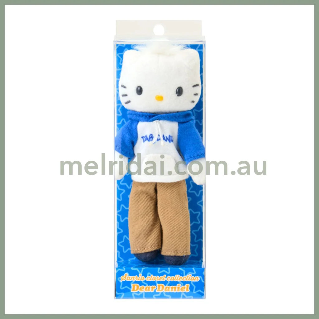 SANRIO | Hello Kitty Dear Daniel Casual Style Sweatshirt Mascot Holder Bag Charm Plush Keychain 80×35×150mm (Sanrio