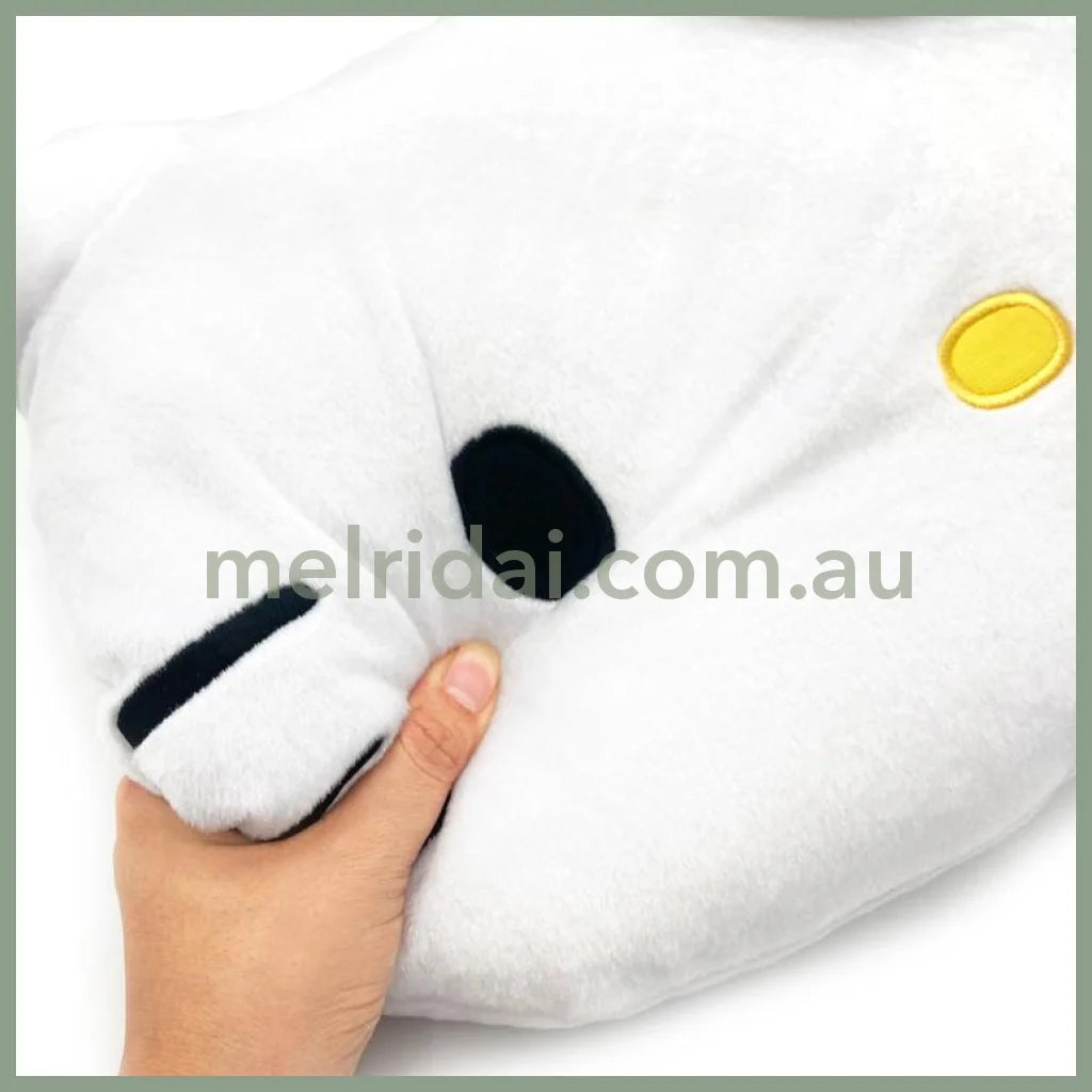 Sanrio | Hello Kitty Face-Shaped Cushion H330×W430×D110Mm (Leopard Brown)