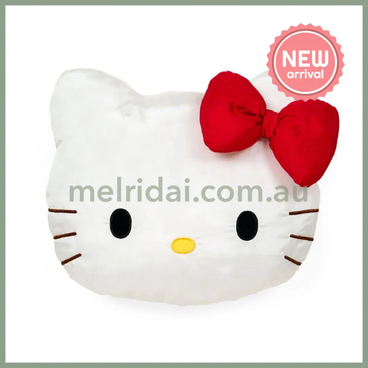 SANRIO | Hello Kitty Face-shaped Cushion Plush Toy 35cm x 10cm x 30cm (Fluffy Kids/Fuwasha Kids)