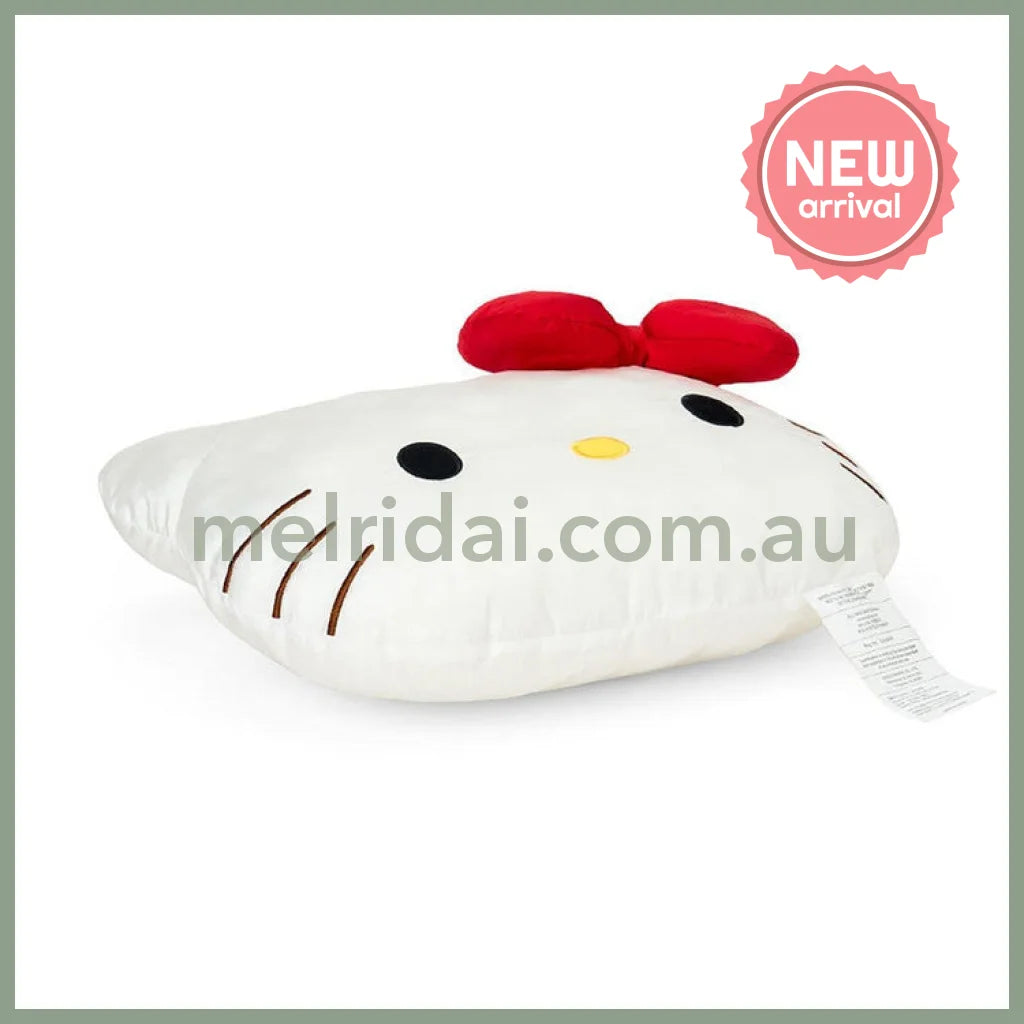 SANRIO | Hello Kitty Face-shaped Cushion Plush Toy 35cm x 10cm x 30cm (Fluffy Kids/Fuwasha Kids)