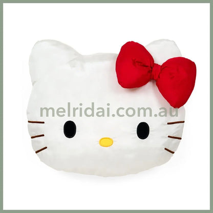 SANRIO | Hello Kitty Face-shaped Cushion Plush Toy 35cm x 10cm x 30cm (Fluffy Kids/Fuwasha Kids)