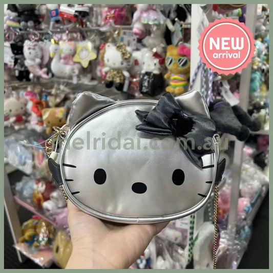 SANRIO | Hello Kitty Face-shaped Shoulder Bag 150×225×60mm (Grey Angel)