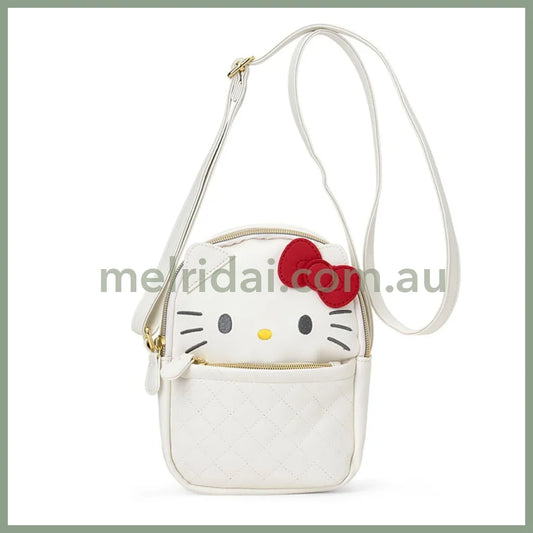 SANRIO | Hello Kitty Face-Shaped Shoulder Bag PU Leather 175 x 80 x 200mm