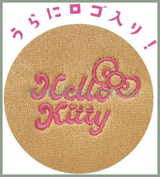 SANRIO | Hello Kitty Fluffy Plush Pen Case Pouch 200×130×40mm (Face Y2K Tanned)