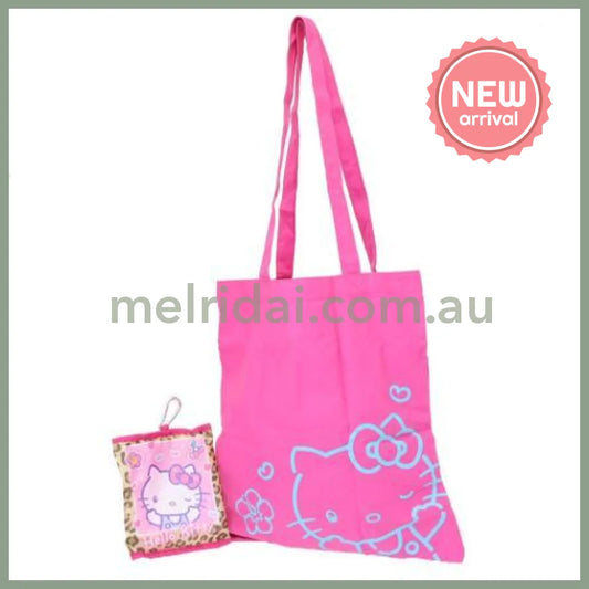 SANRIO | Hello Kitty Foldable Tote Bag With Pouch Carabiner (Heart pounding Memories Heisei Retro)