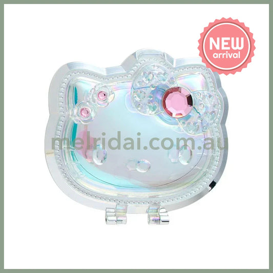 SANRIO | Hello Kitty Folding Stand Mirror 120×15×75mm (Face Aurora Hologram Sliver)