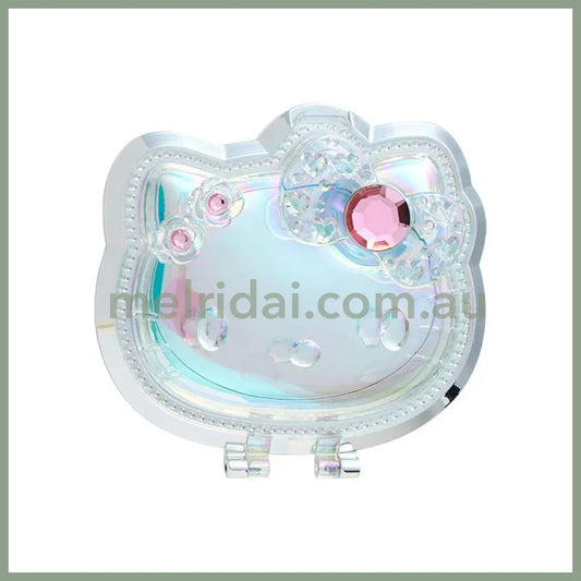 SANRIO | Hello Kitty Folding Stand Mirror 120×15×75mm (Face Aurora Hologram Sliver)