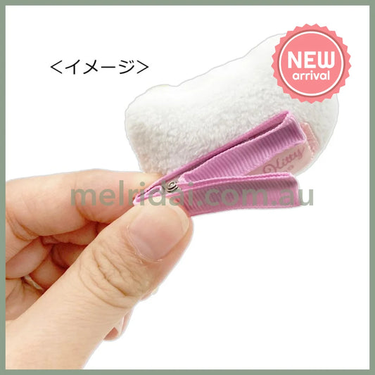 SANRIO | Hello Kitty Hair Clip Plush Multi Clip H48xW80xD20mm (Kaohana & Tan Black)