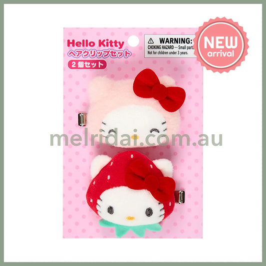 SANRIO | Hello Kitty Hair Clip Set Each 70×25×55mm Approx. (My Deco Bag)