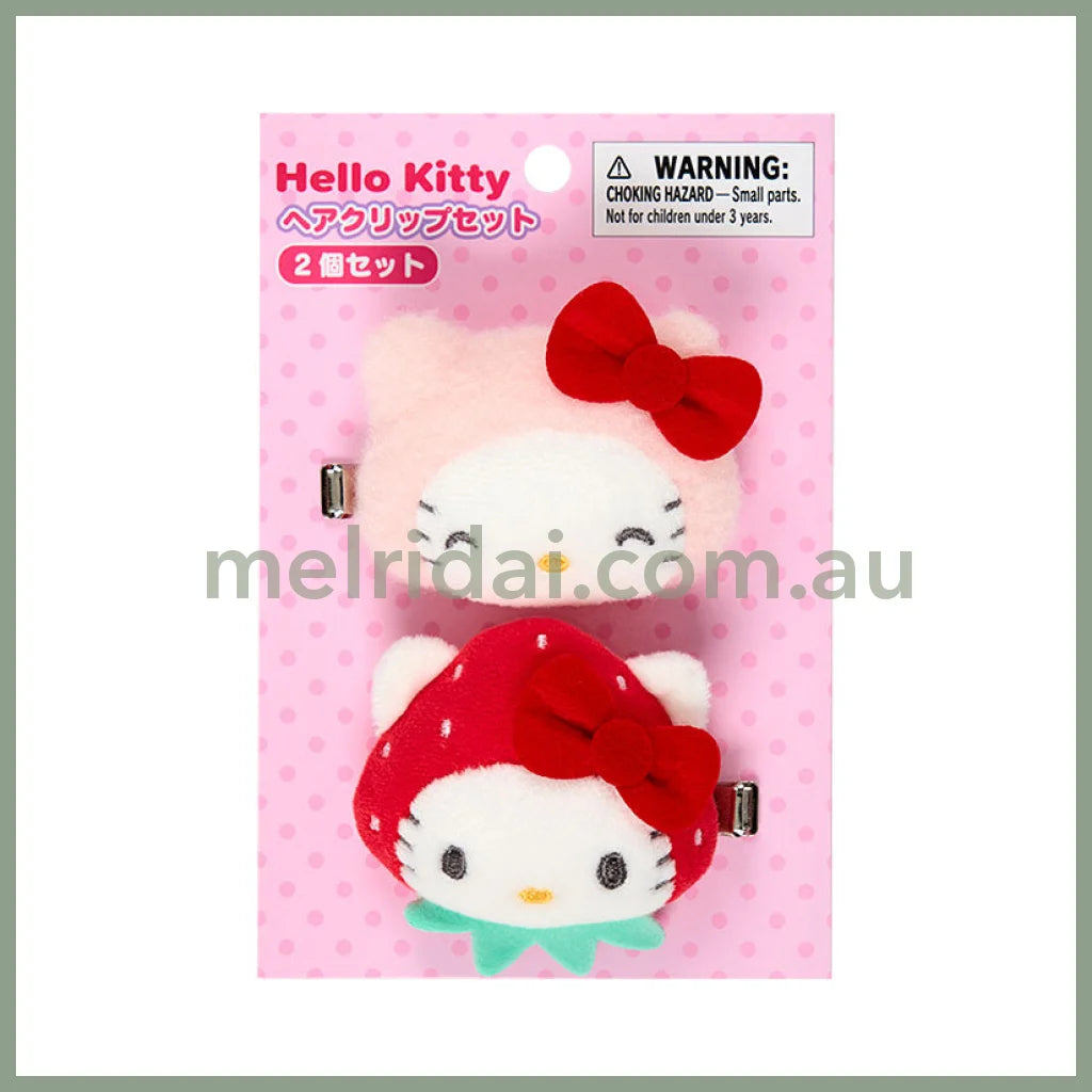 SANRIO | Hello Kitty Hair Clip Set Each 70×25×55mm Approx. (My Deco Bag)