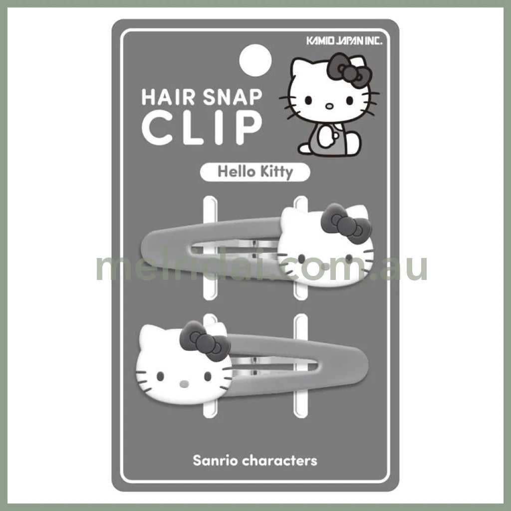 SANRIO | Hello Kitty Hair Snap Cip 120×15×75mm (Black & White)