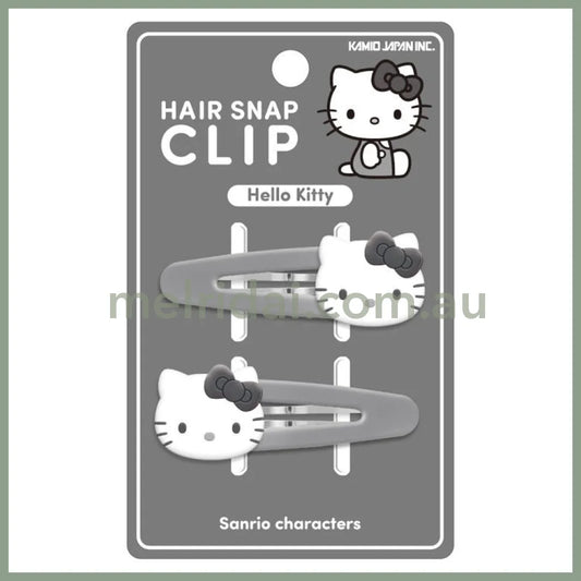 SANRIO | Hello Kitty Hair Snap Cip 120×15×75mm (Black & White)
