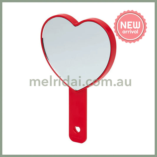 SANRIO | Hello Kitty Hand Mirror 100×15×155mm (Sparkling Sequins Heart Shaped)
