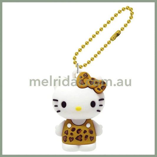 SANRIO | Hello Kitty Leopard Print Series Mascot Figure 45 x 30 x 25mm (Brown)