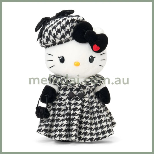 【Pre-order】SANRIO | Hello Kitty Limited Birthday Doll Plush Toy 280×165×450mm (Monochrome Girly Twin Coordinate)