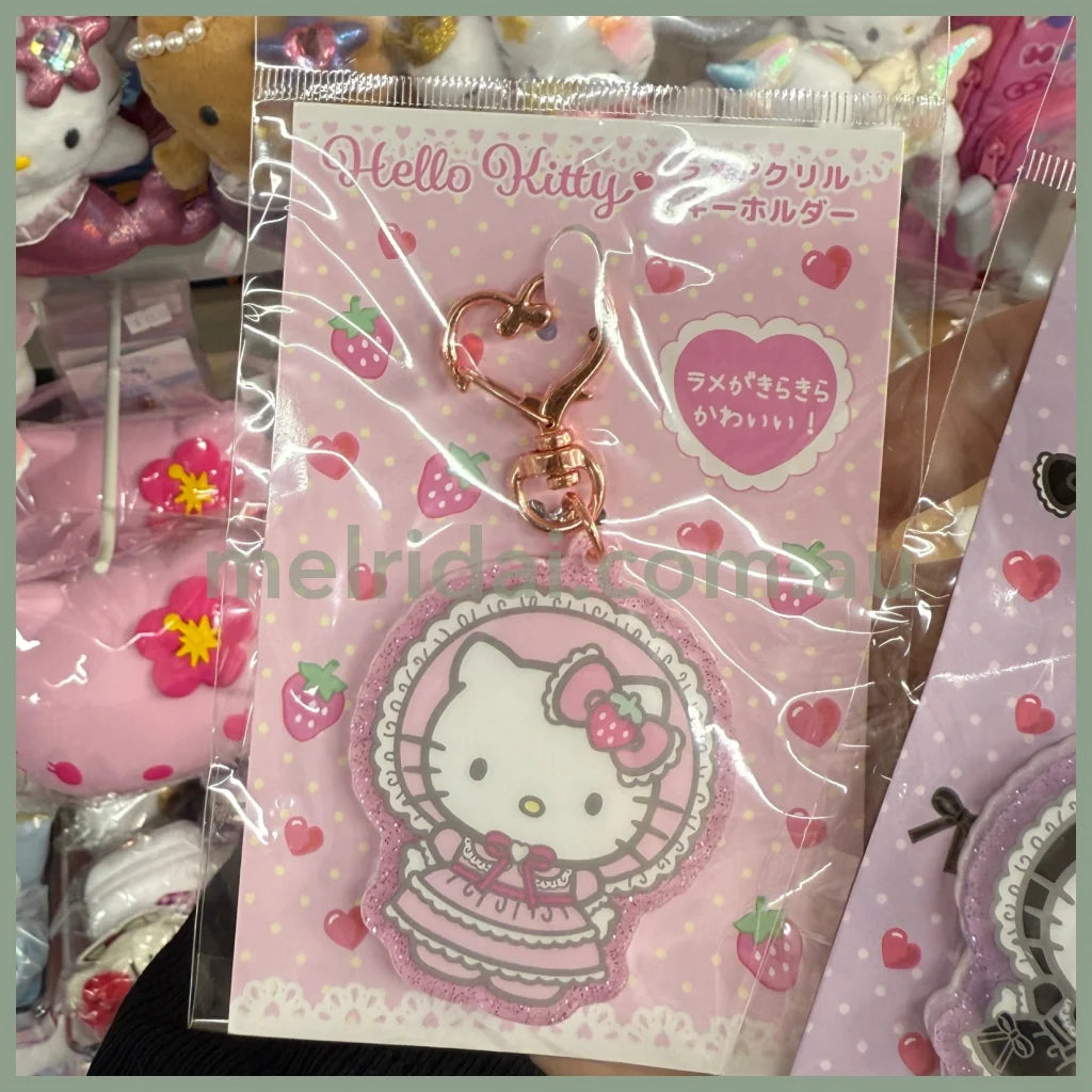 SANRIO | Hello Kitty Lolita Pink Acrylic Keychain Bag Charm H61×W49xD50mm Vol.2 (Lovely Frill Ver.)