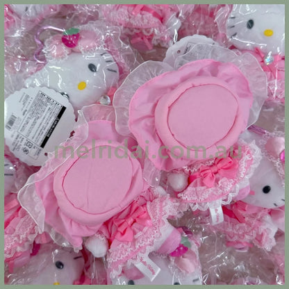 SANRIO | Hello Kitty Lolita Pink Plush Mascot Keychain Bag Charm H120×W85×D65mm Vol.2 (Lovely Frill Ver.)