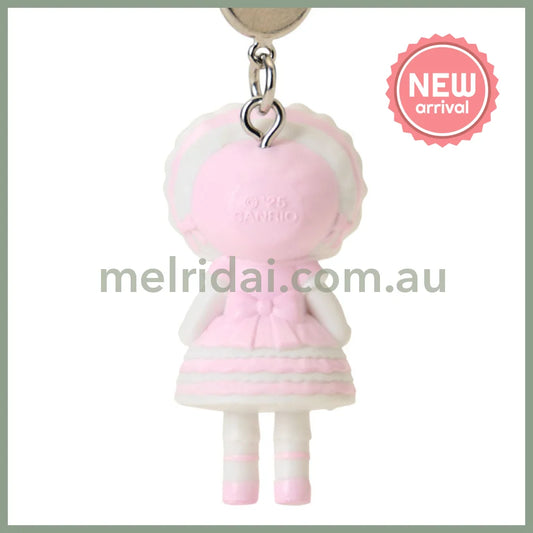 SANRIO | Hello Kitty Lolita Style Pink Lace Strap Phone Charm 26×12×40mm (Sanrio Closet Collection)