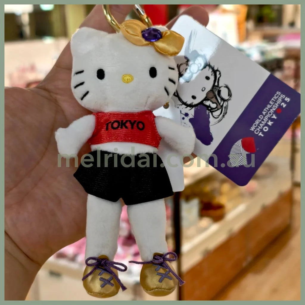 SANRIO | Hello Kitty Long Leg Style Up Mascot Holder Plush Keychain (World Sthletics Championships Tokyo 2025)