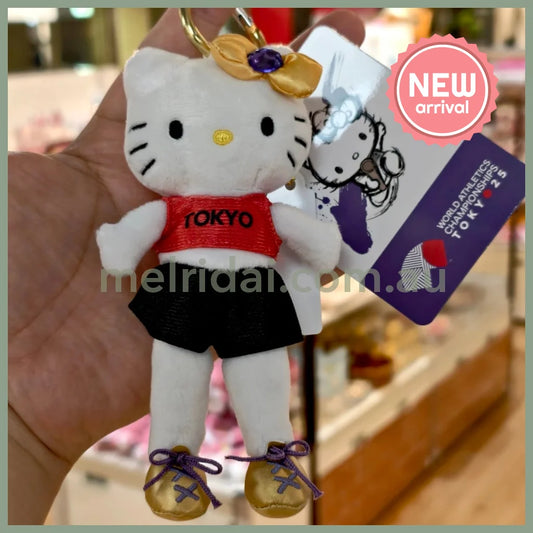 SANRIO | Hello Kitty Long Leg Style Up Mascot Holder Plush Keychain (World Sthletics Championships Tokyo 2025)