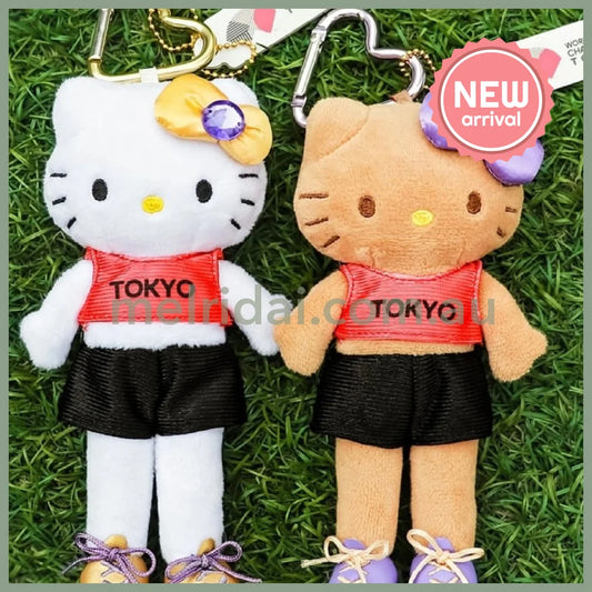 SANRIO | Hello Kitty Long Leg Style Up Mascot Holder Plush Keychain (World Sthletics Championships Tokyo 2025)