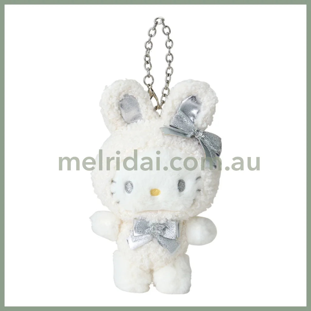 Sanrio | Hello Kitty Mascot Charm Holder Keychain 14.8 X 9.7 6.1Cm (Fluffy Snow Rabbit)
