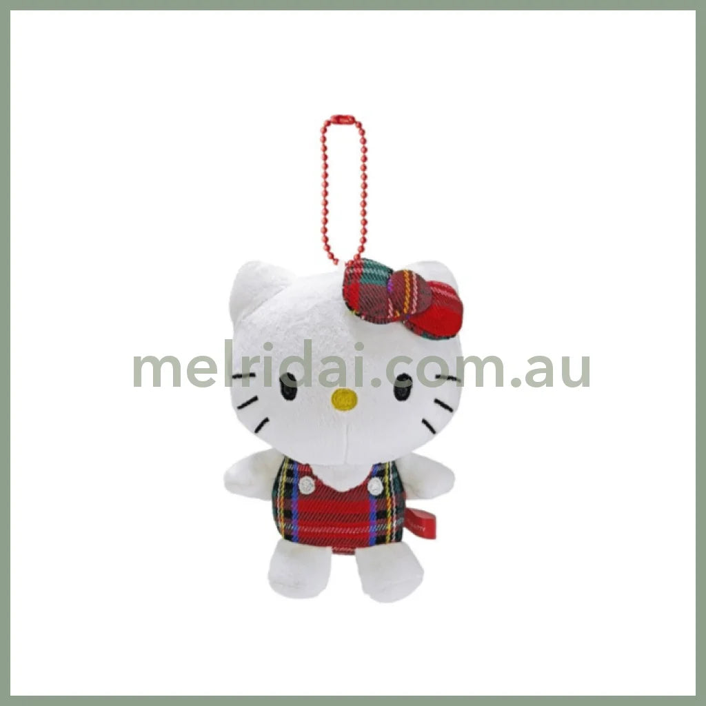 SANRIO | Hello Kitty Mascot Holder Bag Charm Keychain 95×65×110mm (Tartan)