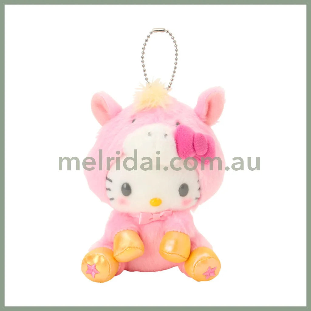 SANRIO | Hello Kitty Mascot Holder Bag Charm Plush Keychain 100×110×140mm (New Year Zodiac Year of Horse)