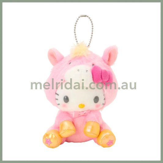 SANRIO | Hello Kitty Mascot Holder Bag Charm Plush Keychain 100×110×140mm (New Year Zodiac Year of Horse)