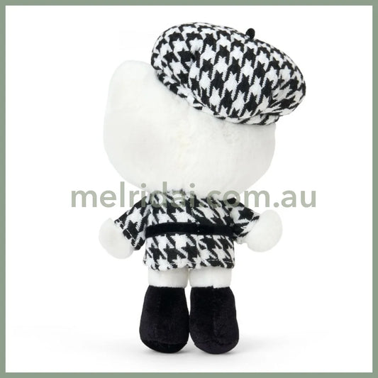 SANRIO | Hello Kitty Mascot Holder Bag Charm Plush Keychain 110×70×180mm (Monochrome Girly Twin Coordinate)