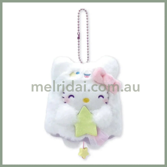 SANRIO | Hello Kitty Mascot Holder Bag Charm Plush Keychain 120×125×80mm (Halloween Starry Ghost)
