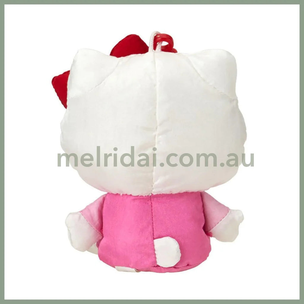 SANRIO | Hello Kitty Mascot Holder Plush Keychain 10cm x 9cm x 12cm (Fluffy Kids/Fuwasha Kids)