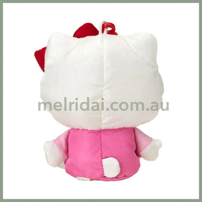 SANRIO | Hello Kitty Mascot Holder Plush Keychain 10cm x 9cm x 12cm (Fluffy Kids/Fuwasha Kids)