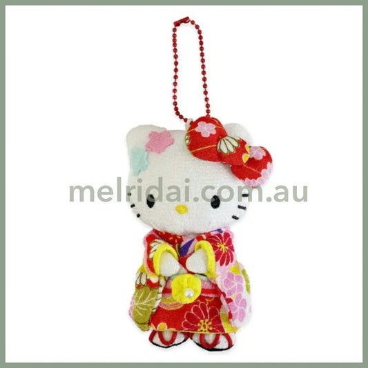 SANRIO | Hello Kitty Mascot Holder Plush Keychain 12cm (Kimono)