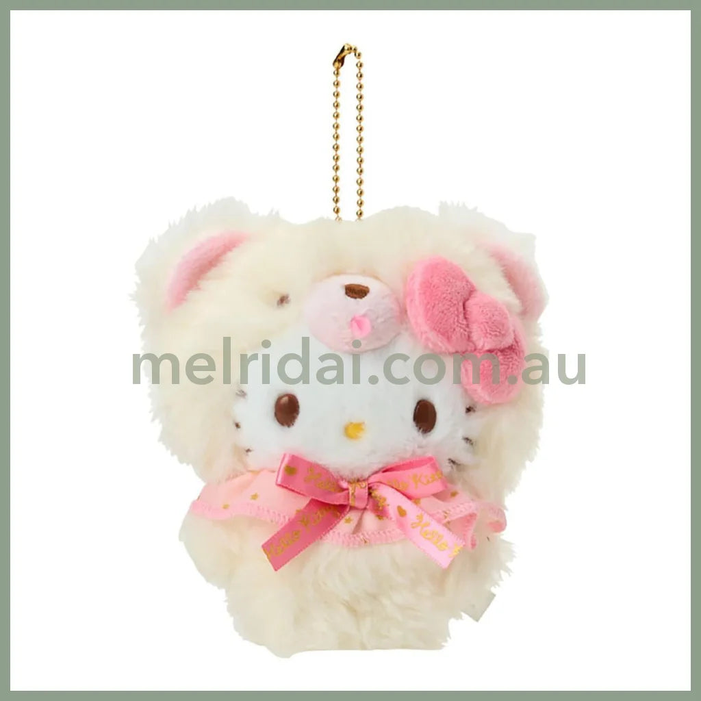 SANRIO | Hello Kitty Mascot Holder Plush Keychain 13×8×14cm (Fuwamosa Doll)