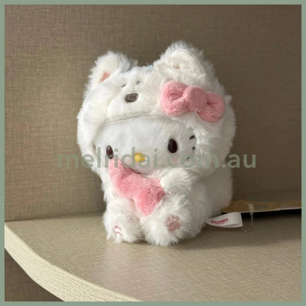 SANRIO | Hello Kitty Mascot Holder Plush Keychain 16cm Approx. (Fluffy Dog)