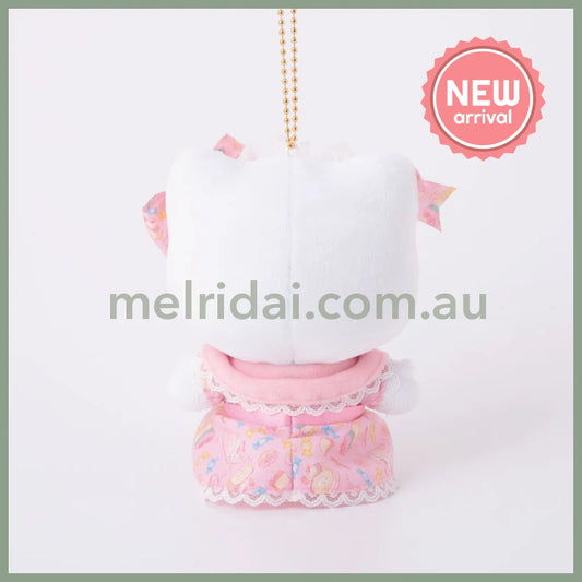 SANRIO | Hello Kitty Mascot Holder Plush Keychain Bag Charm 100mm Approx. (Romantic Sweets)