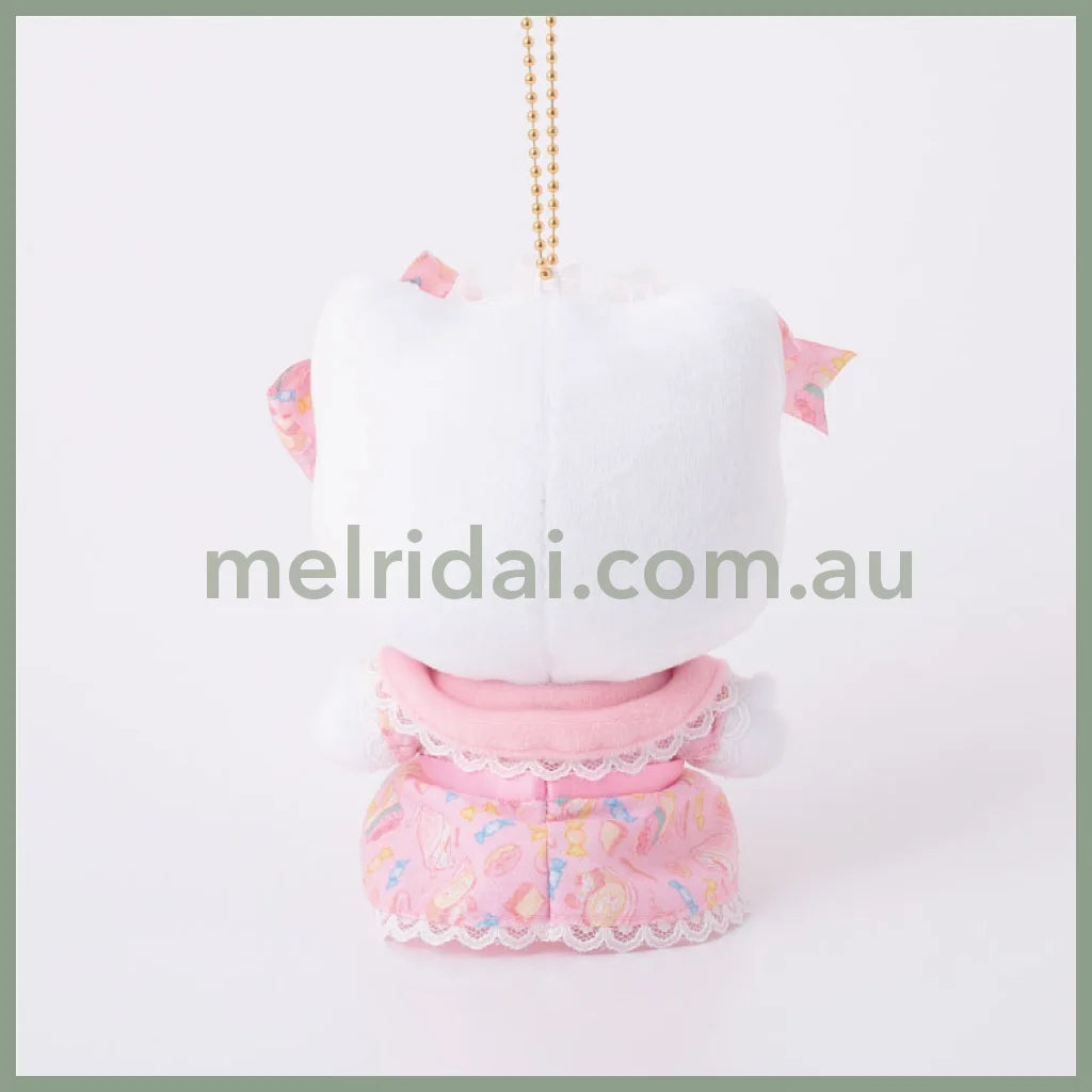 SANRIO | Hello Kitty Mascot Holder Plush Keychain Bag Charm 100mm Approx. (Romantic Sweets)
