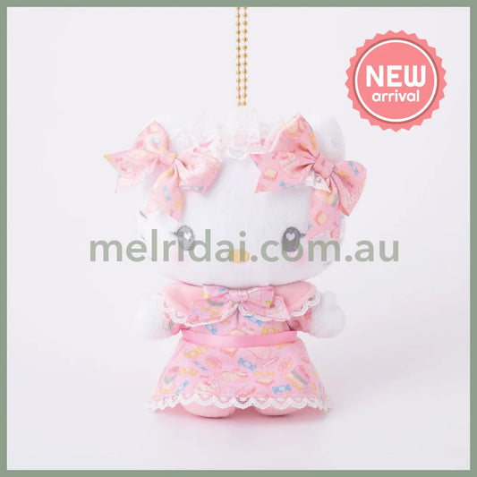 SANRIO | Hello Kitty Mascot Holder Plush Keychain Bag Charm 100mm Approx. (Romantic Sweets)